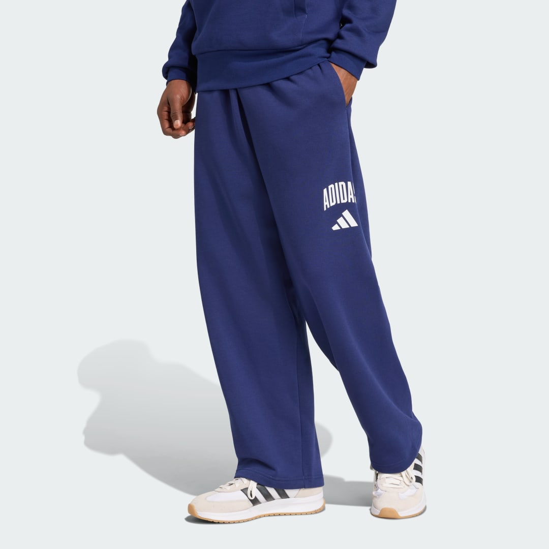 Tepláky adidas Performance Relaxed Fit Fleece Pants Modrá | JM9179, 0