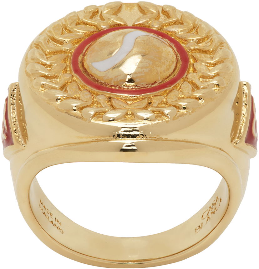 Prsteň Casablanca Sports Medallion Ring Béžová | JW-174-01