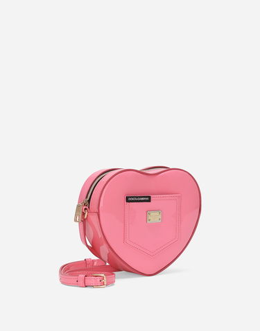 Kabelka Dolce & Gabbana Dolce & Gabbana Dg Girlie Heart Patent Leather Shoulder Bag Ružová | EB0248A147180424, 2
