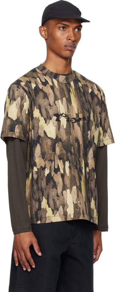 Tričko ROA ROA Bark Camouflage T-Shirt Hnedá | RBMW0440JY43 GRN0027, 4