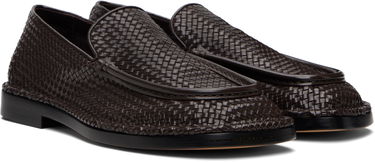 Tenisky a topánky Bottega Veneta Bottega Veneta Square-Toe Woven Loafers Hnedá | 827137V5R702113, 3