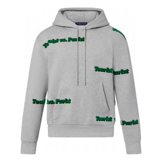 Mikina Louis Vuitton Louis Vuitton FW21 Tourist Vspurist Logo Hoodie Šedá | 1A97AJ, 0