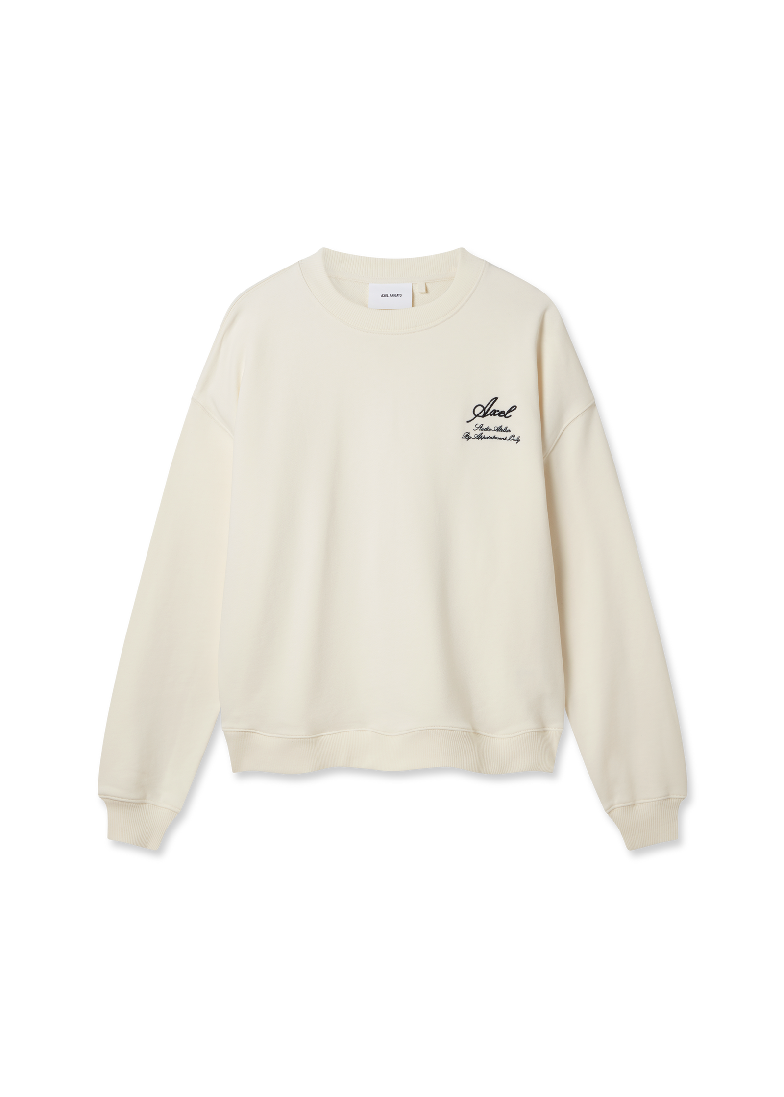 Cream Relaxed-Fit Sweatshirt