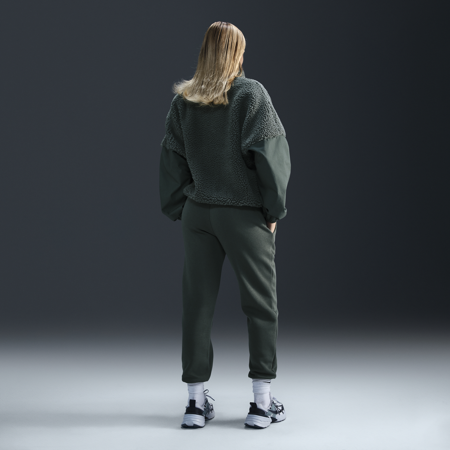 Tepláky Nike Sportswear Phoenix Fleece Pants Zelené | FZ7626-338, 1