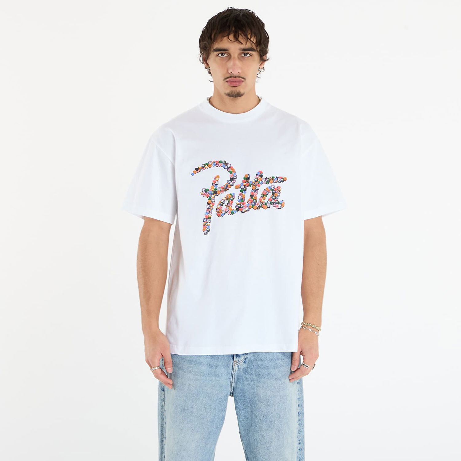 Tričko Patta T-Shirt Vibes Multicolor Graphic Biela | POC-AW25-1000-290-0093-002, 0