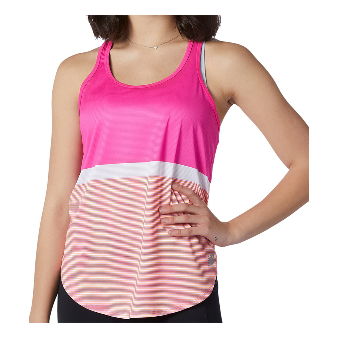 Tielko New Balance Performance Accelerate Tank Top Ružová | WT11223PKW, 0