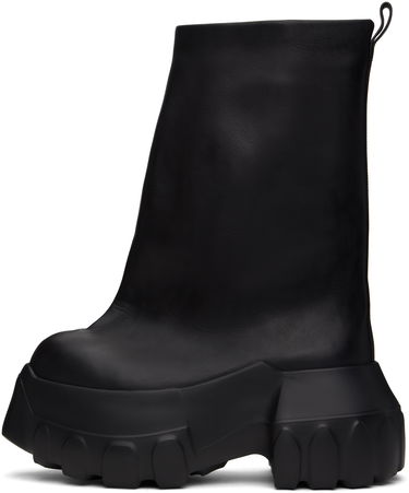 Oblečenie Rick Owens Rick Owens Hollywood Flared Mega Tractor Boots Čierna | RU01E5864 LOO, 2