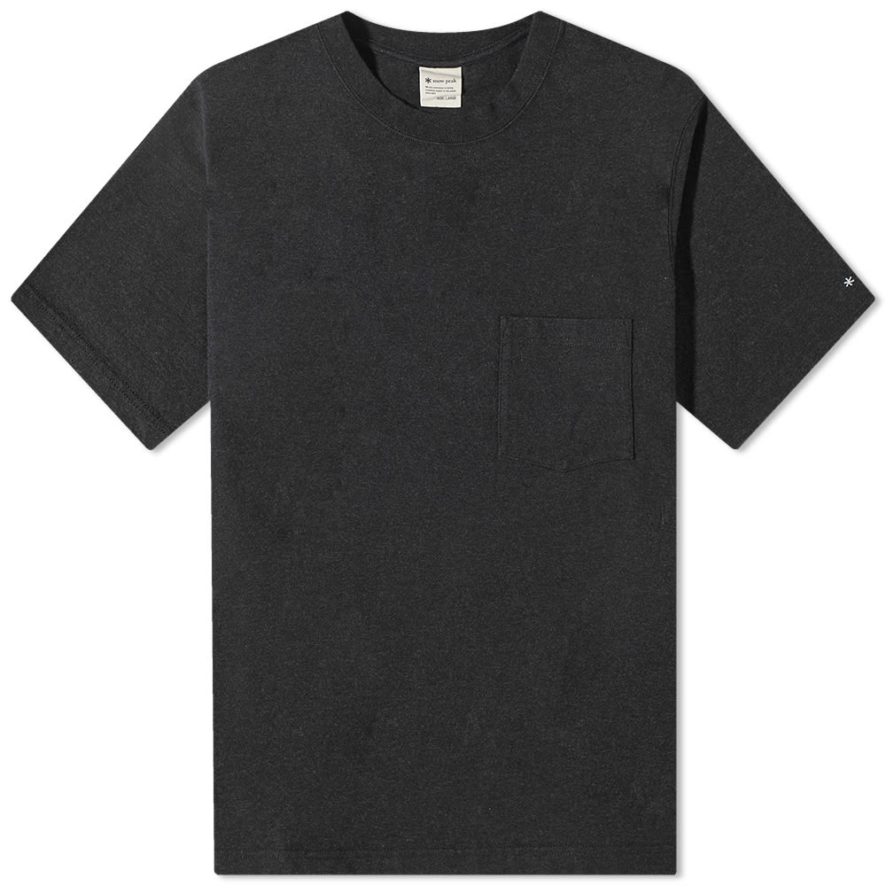 Tričko Snow Peak Recycled Cotton Heavy Tee Čierna | TS-22SU401-BK, 0
