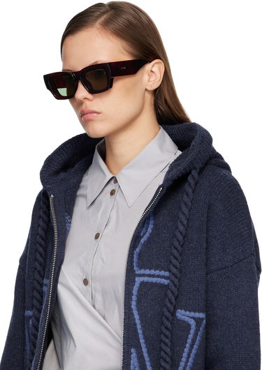 Slnečné okuliare Loewe Paula's Ibiza Goggle Rectangle Sunglasses Hnedá | LW40172UW5652N 192337236150, 3