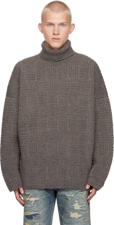 Sveter Fear of God Fear of God Wool Jacquard Turtleneck Sweater Hnedá | FG820-22810WJB, 0