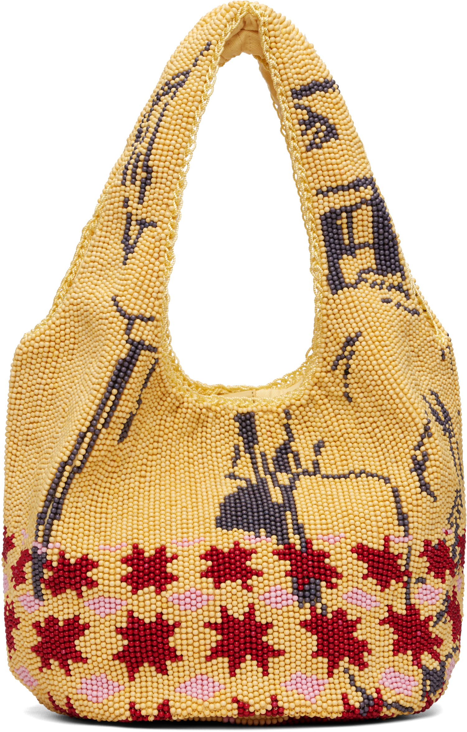 Tote bag JW Anderson JW Anderson Mini Patterned Beaded Shopper Tote Rôznofarebný | HB0744-FA0471, 0