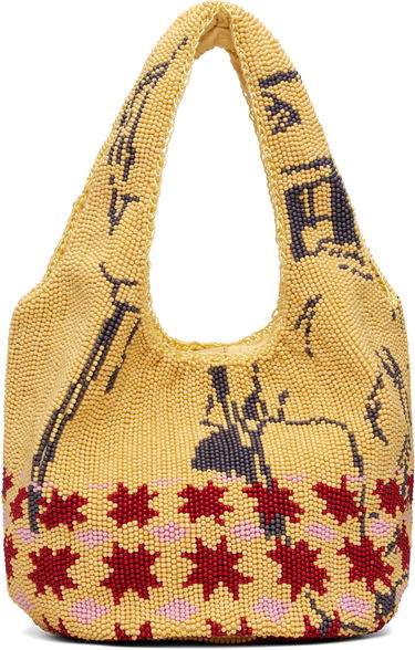 Tote bag JW Anderson JW Anderson Mini Patterned Beaded Shopper Tote Rôznofarebný | HB0744-FA0471, 0
