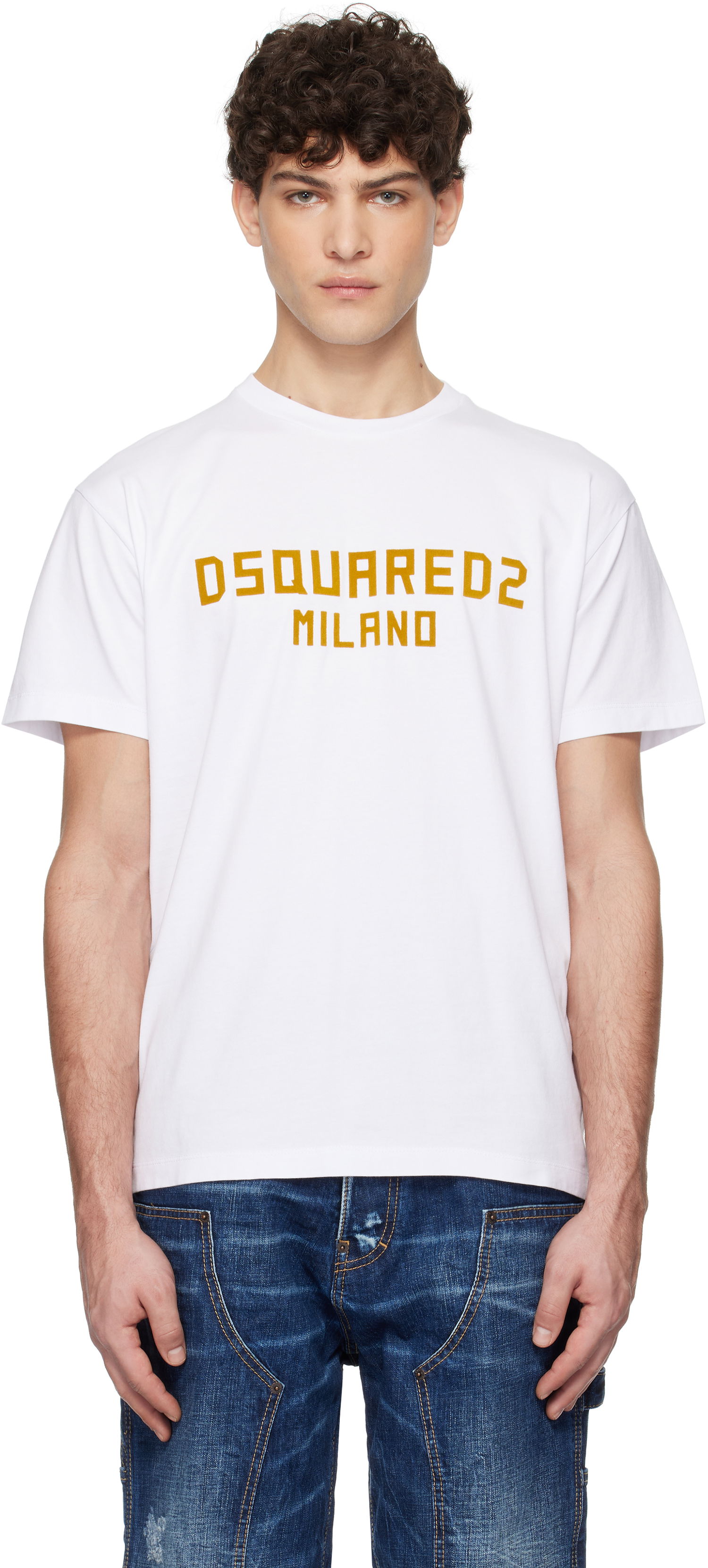 Tričko DSQUARED2 Dsquared2 Cool Fit Milano T-Shirt Biela | S74GD1418_D20020, 0