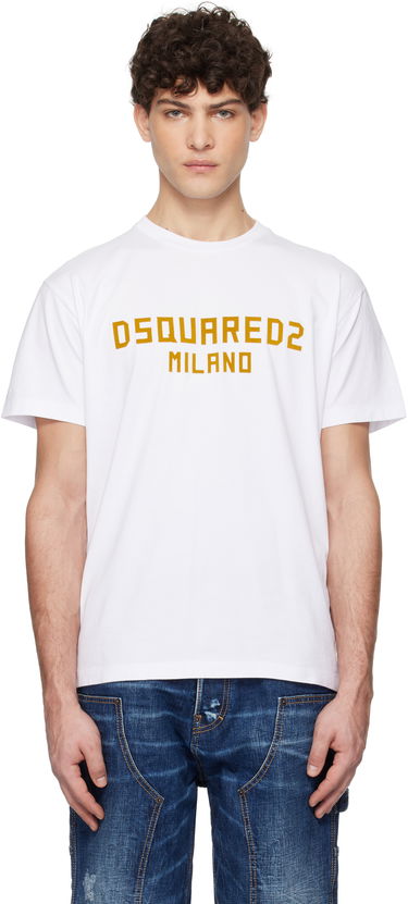 Tričko DSQUARED2 Dsquared2 Cool Fit Milano T-Shirt Biela | S74GD1418_D20020, 0
