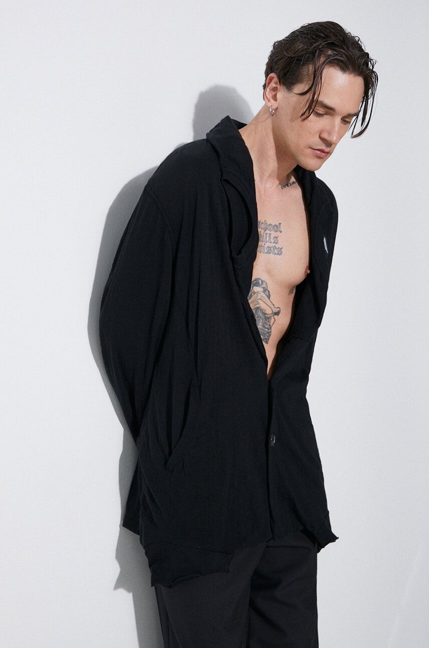 Mikina UNDERCOVER Undercover Hooded Cardigan Čierna | UC1D4102, 0