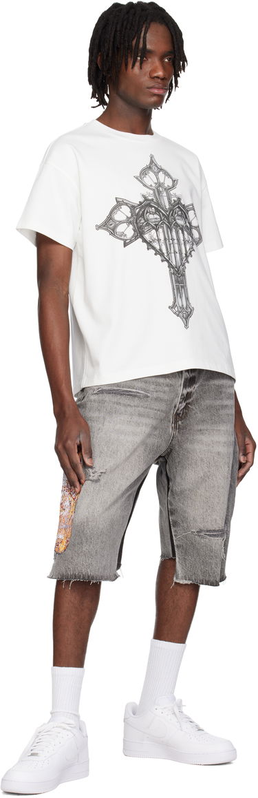 Tričko Who Decides War Who Decides War Crossed Heart Graphic T-Shirt Biela | 1110130001SS25, 3