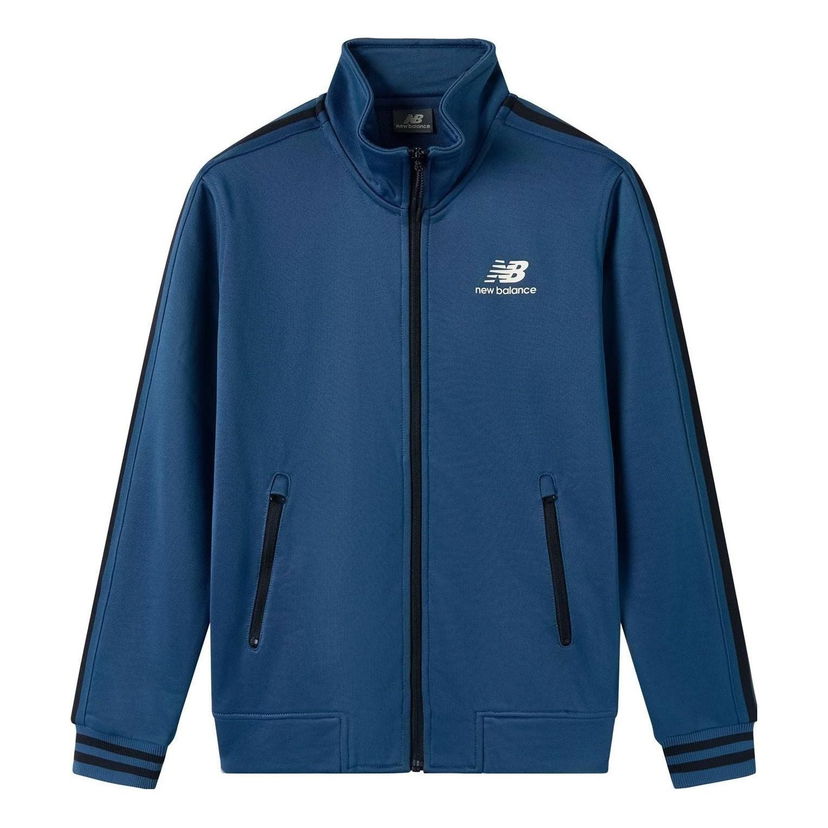Mikina New Balance Athletics Fleece Jacket Modrá | MD649023-NV