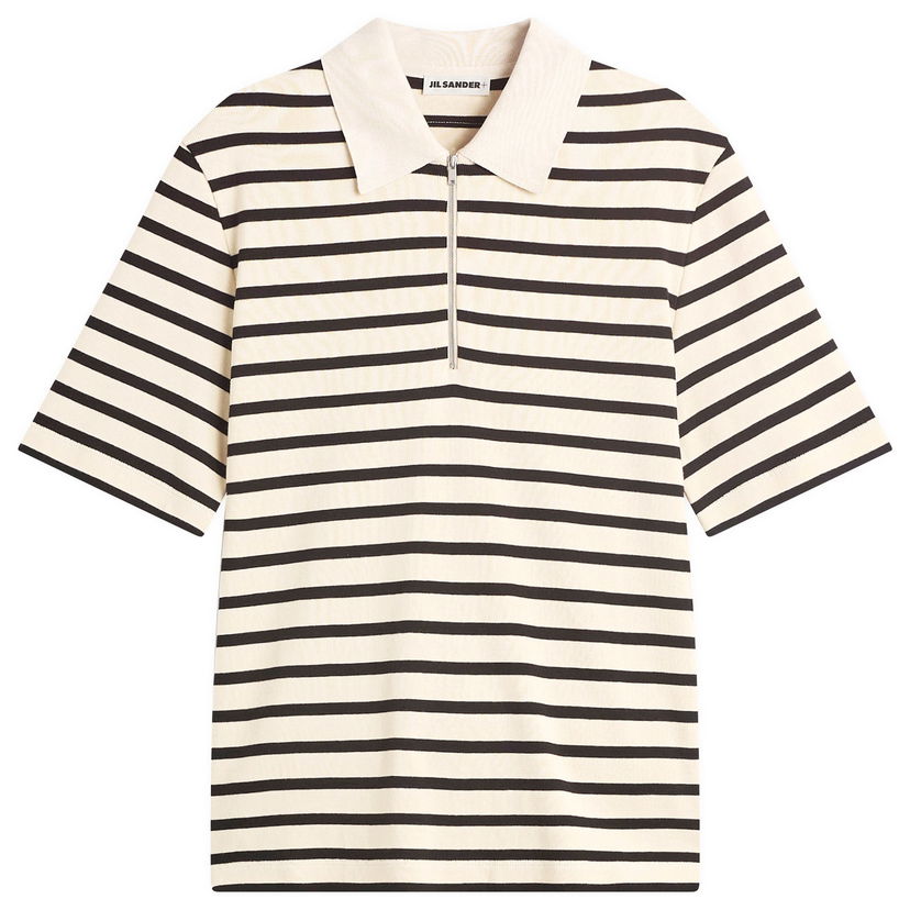 Polo tričko Jil Sander Stripe Short Sleeve Polo Béžová | J47GL0104-J46497-080