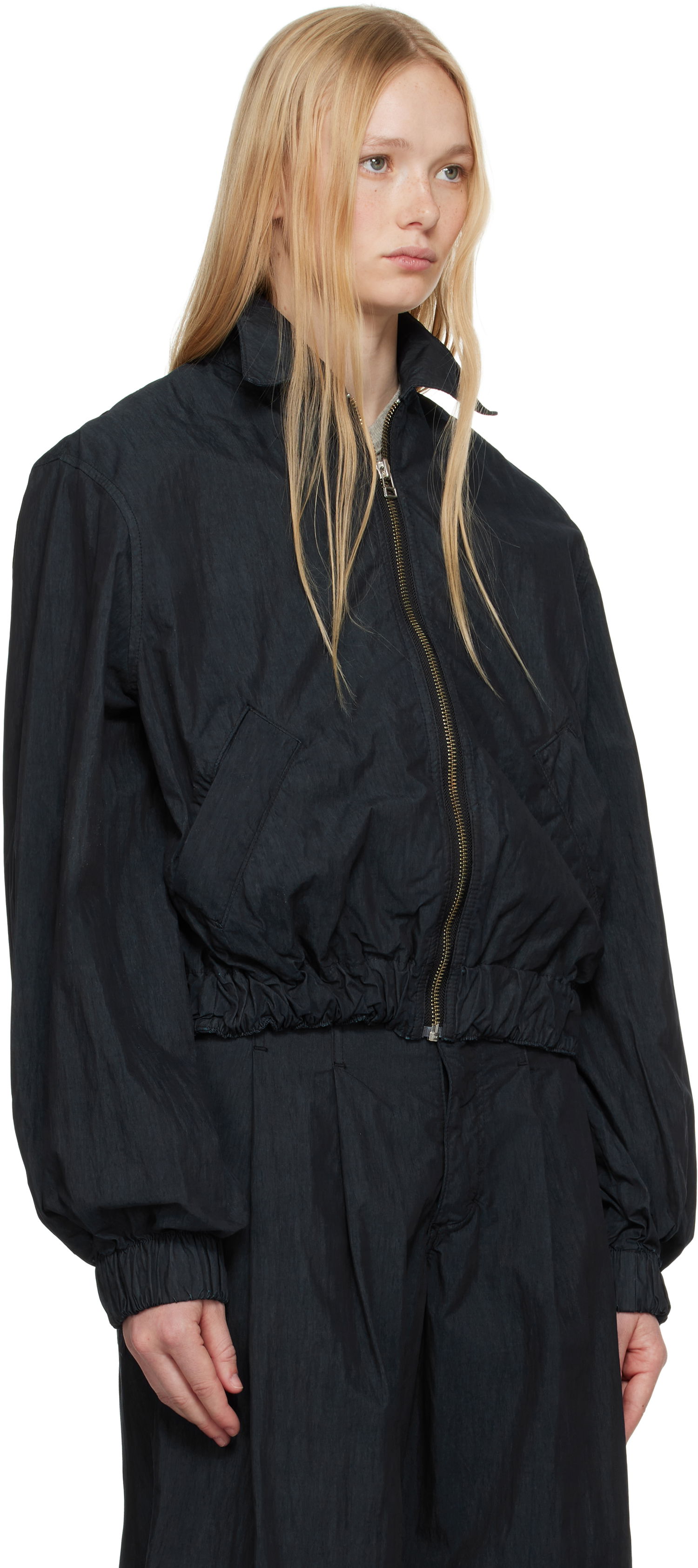 Bomber bunda Eckhaus Latta Eckhaus Latta Flight Bomber Jacket Čierna | 1227-EL-PS25-A -, 1