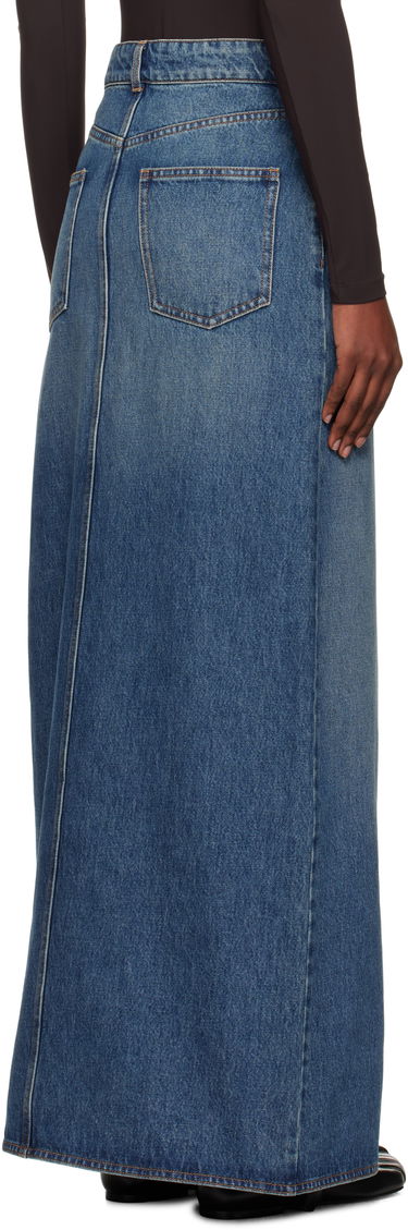 Sukňa Coperni Coperni Garter Belt Denim Maxi Skirt Modrá | COPJ101F2014, 2