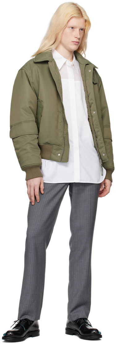 Košeľa Helmut Lang Sheer Yoke Shirt Biela | N09HW504, 3