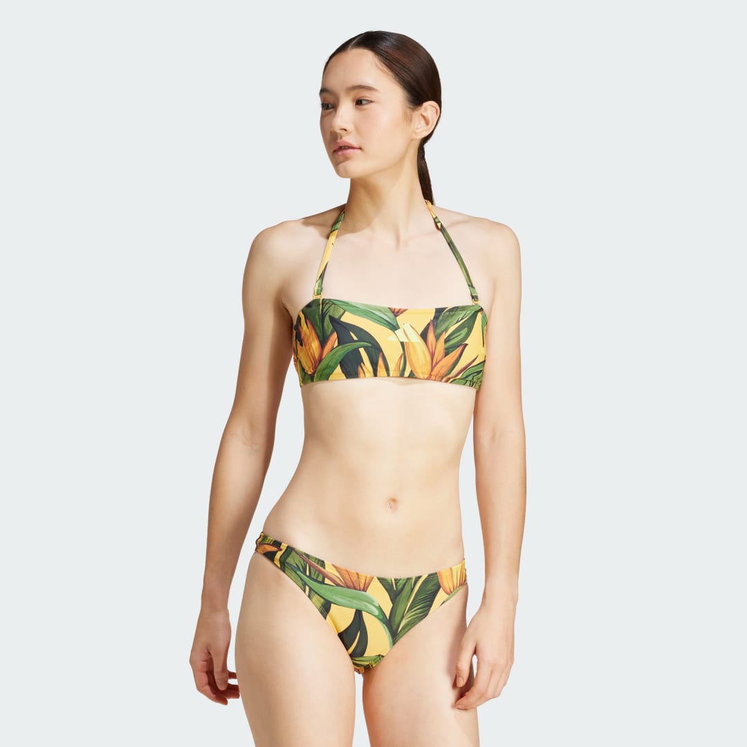 Plavky adidas Performance adidas x FARM Women's Bikini Swimsuit Set Žltá | JF6037, 0