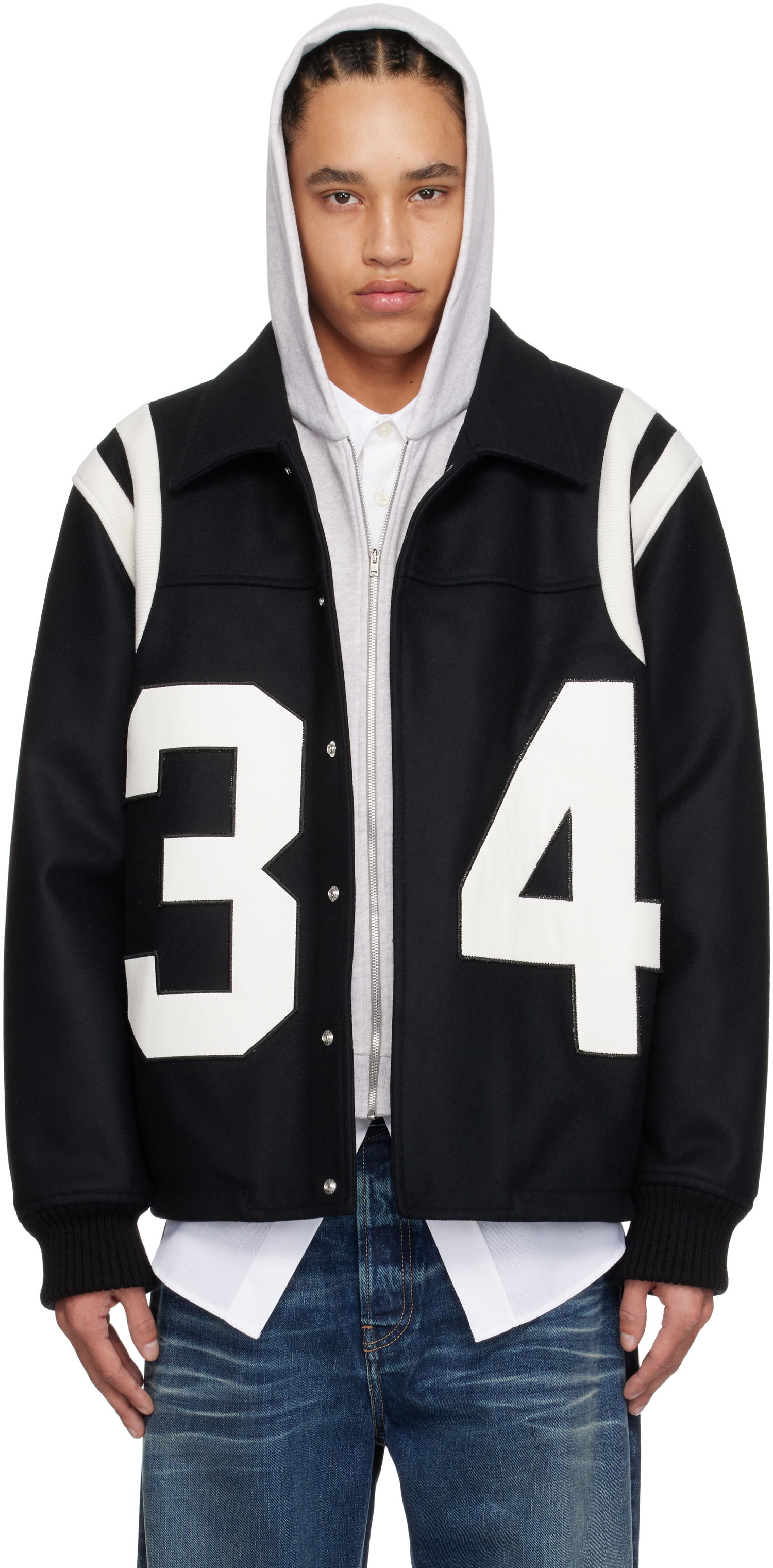 Bomber bunda Ambush AMBUSH Varsity Bomber Jacket Čierna | 12115288, 0