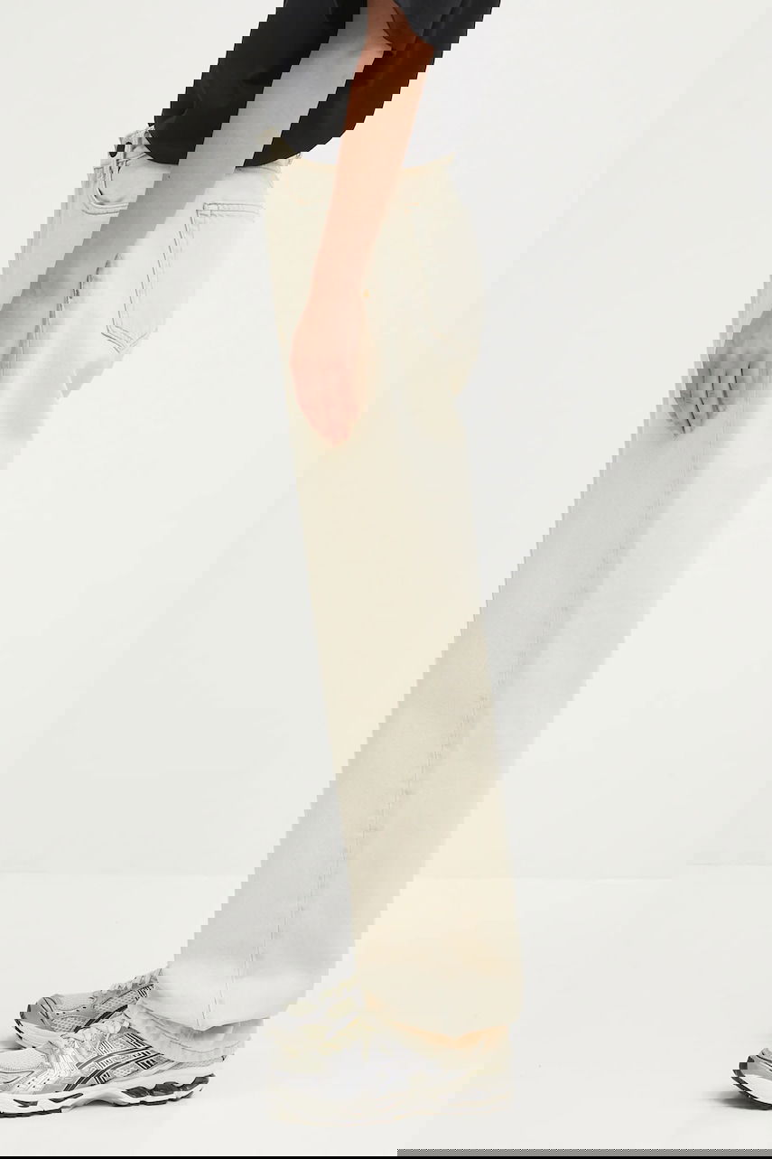 Džínsy Carhartt WIP Noxon High Waist Wide Leg Jeans Béžová | I031920.01SN, 1