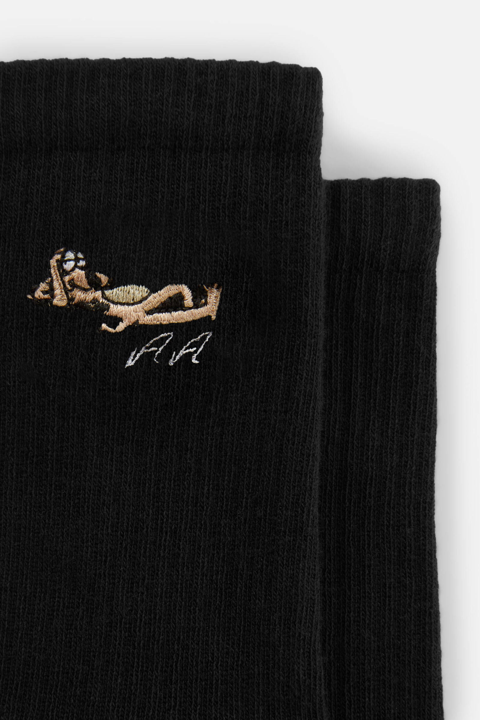 Wes Embroidered Socks