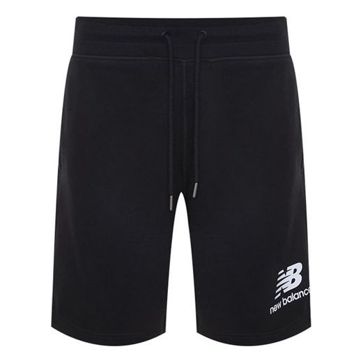 Šortky New Balance Essentials Stacked Logo Shorts Čierna | AMS03558-BK
