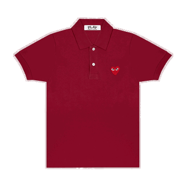 Polo tričko Comme des Garçons PLAY Big Heart Polo Tee Vínová | AZ T006 051 3, 0