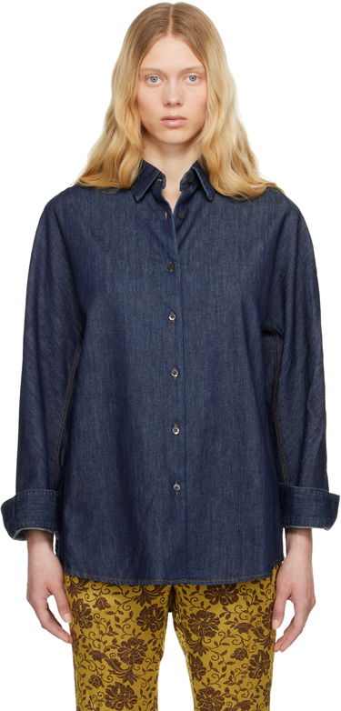 Košeľa Dries Van Noten Dries Van Noten Buttoned Denim Shirt Modrá | 251-010729-1553, 0