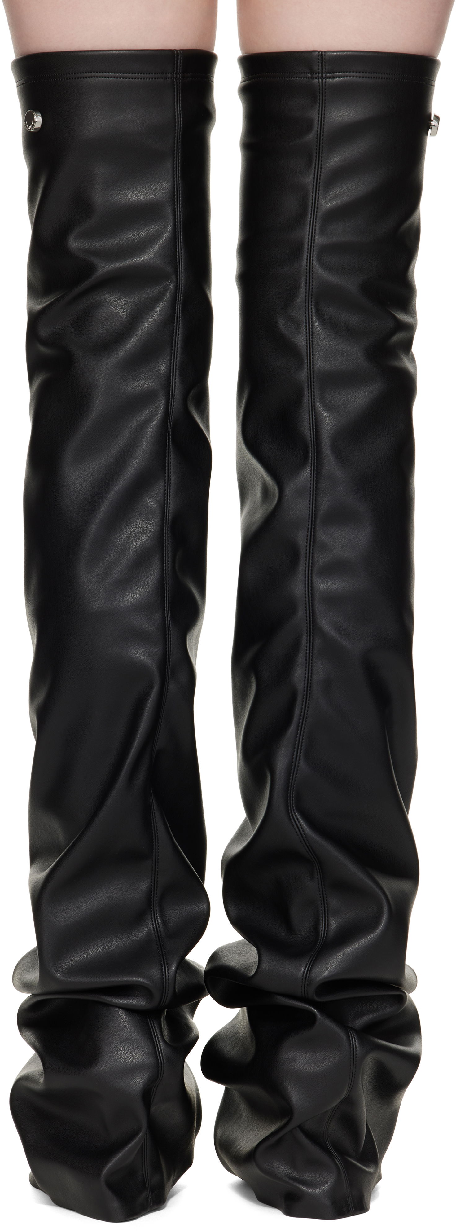 Oblečenie The Attico Attico Robin Thigh-High Boots Čierna | 250WSH00872 PUR003AA, 1
