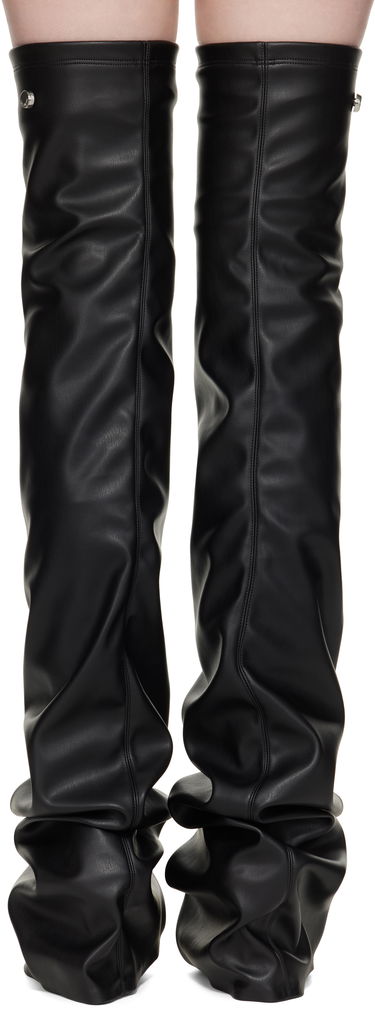 Oblečenie The Attico Attico Robin Thigh-High Boots Čierna | 250WSH00872 PUR003AA, 1