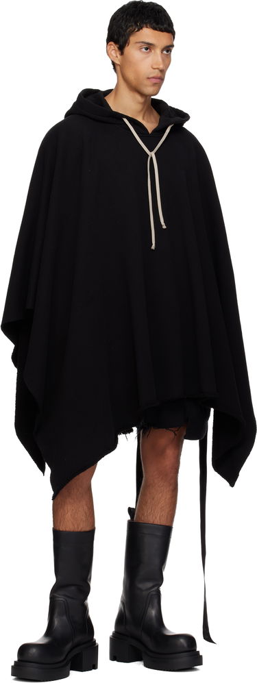 Mikina Rick Owens DRKSHDW Poncho Hoodie Čierna | DU02E7275 FSL, 3