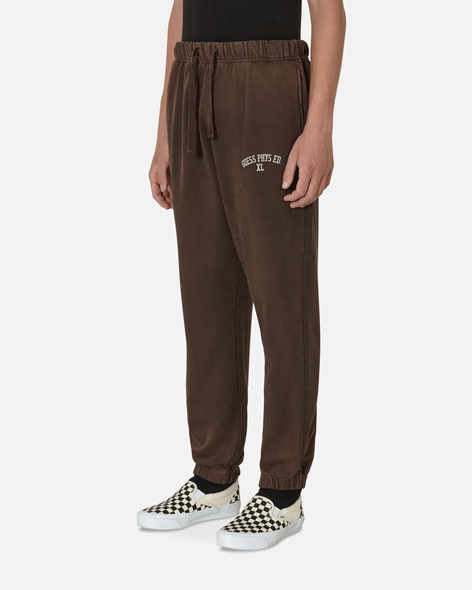Tepláky GUESS Washed Terry Sweatpants Hnedá | M2BQ10KBB40 G1CG, 1