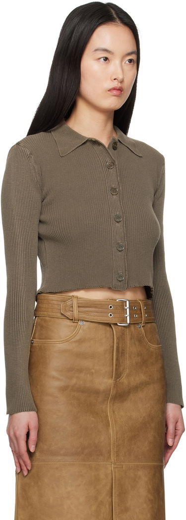 Sveter OUR LEGACY Our Legacy Mazzy Polo Knit Cardigan Zelené | W2253MTC, 1