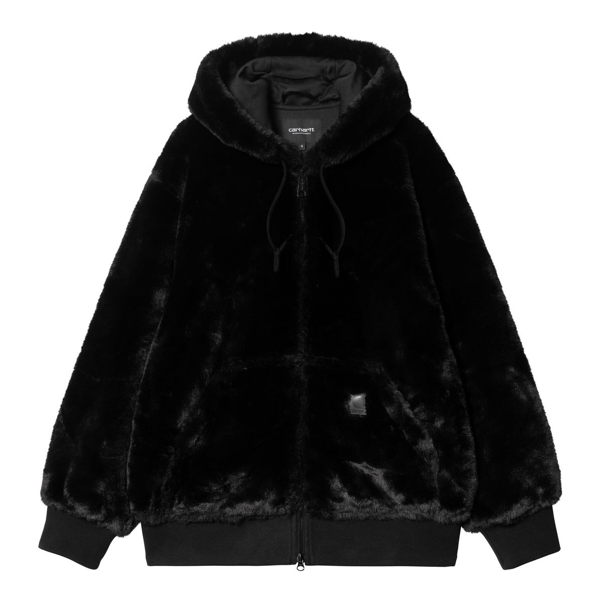 Faux Fur Zip-Up Hoodie