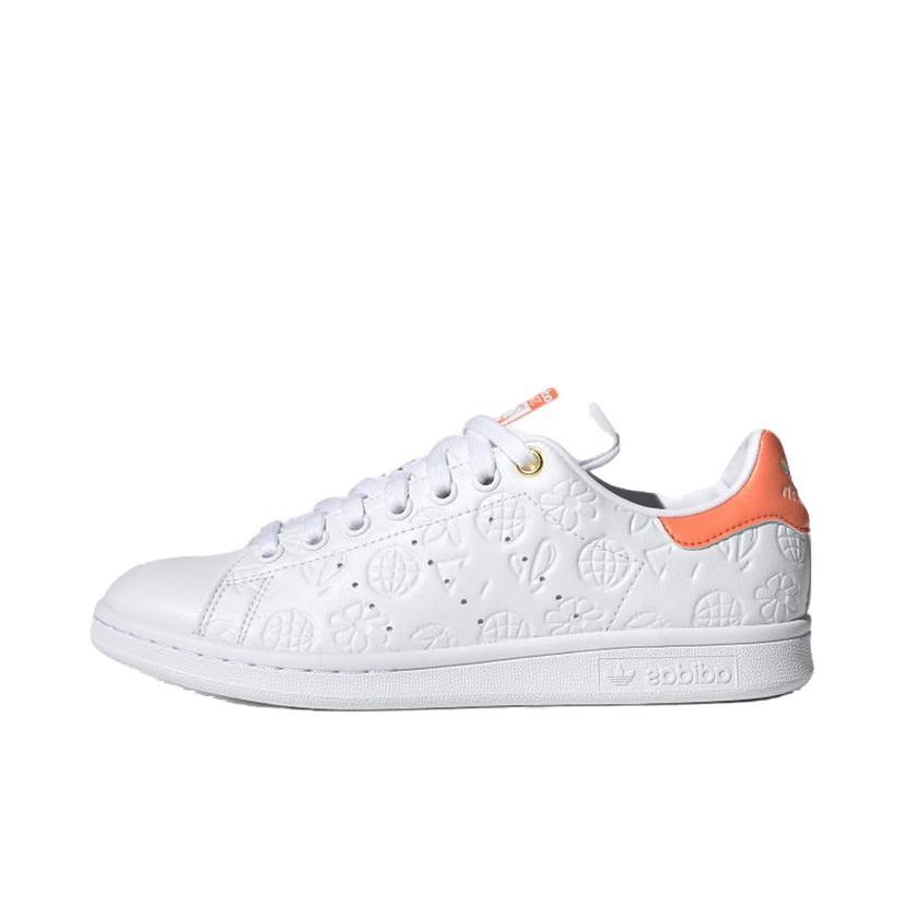 Tenisky a topánky adidas Originals adidas Stan Smith Embossed Graphics White Semi Coral (Women's) Biela | FX5677