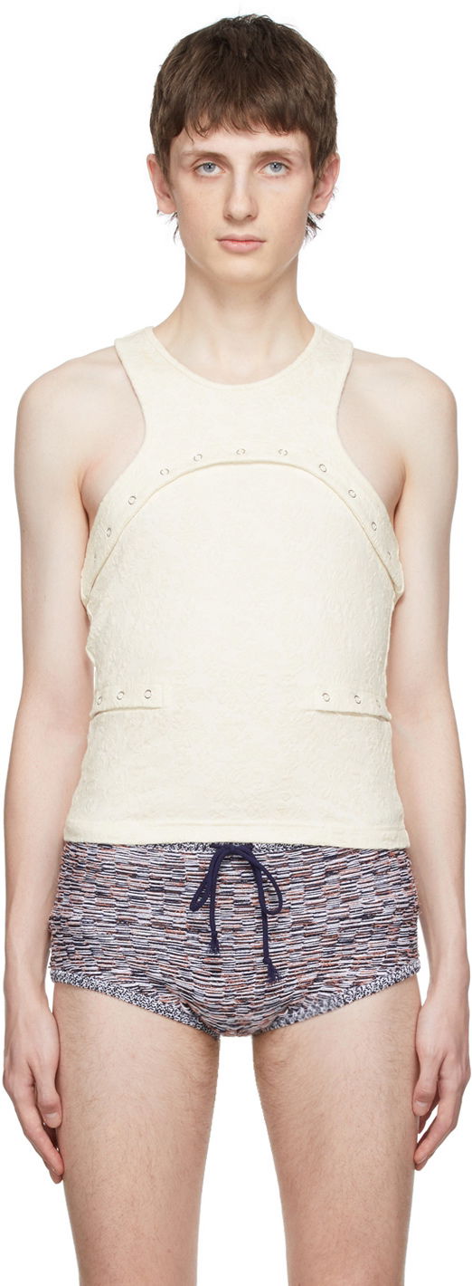 Tielko Eckhaus Latta Undone Tank Top Biela | 3020-EL-SS22-B, 0