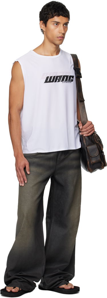 Džínsy Alexander Wang Alexander Wang Faux Leather Relaxed Fit Jeans Čierna | 6DC3254807, 3