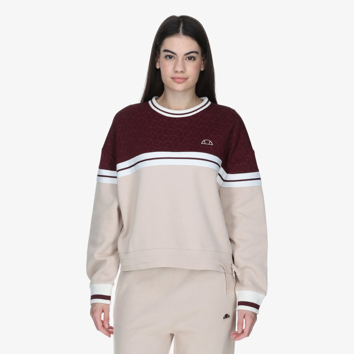 Mikina Ellesse ELLESSE Women's Crewneck Sweatshirt Béžová | ELA253F631-56, 1