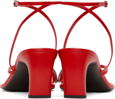 Starostlivosť o obuv Tory Burch Tory Burch Pierced Strappy Heeled Sandals Červená | 168239-600, 1