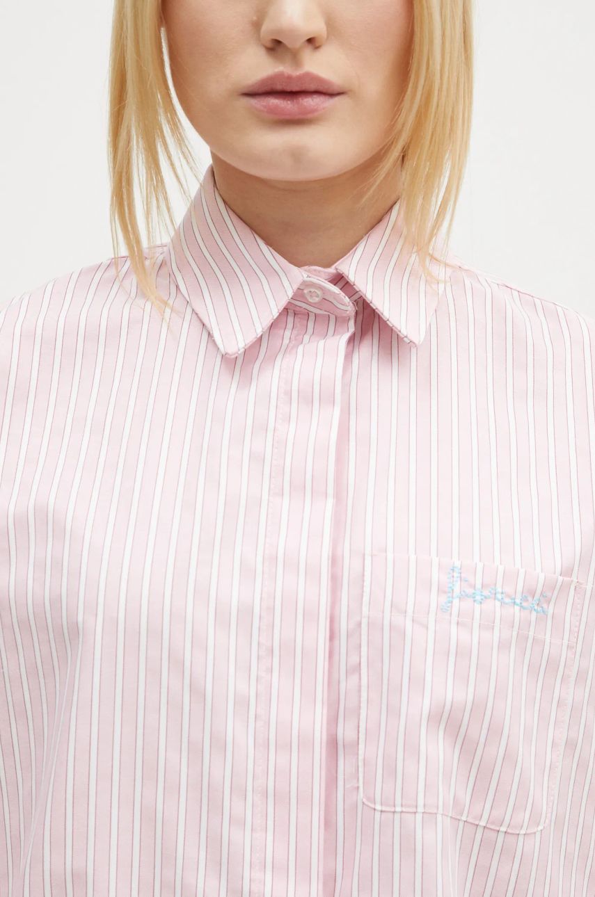 Striped Balloon Sleeve Shirt