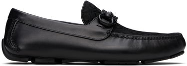 Starostlivosť o obuv FERRAGAMO Salvatore Ferragamo Gancini Ornament Driver Loafers Čierna | 775576, 0