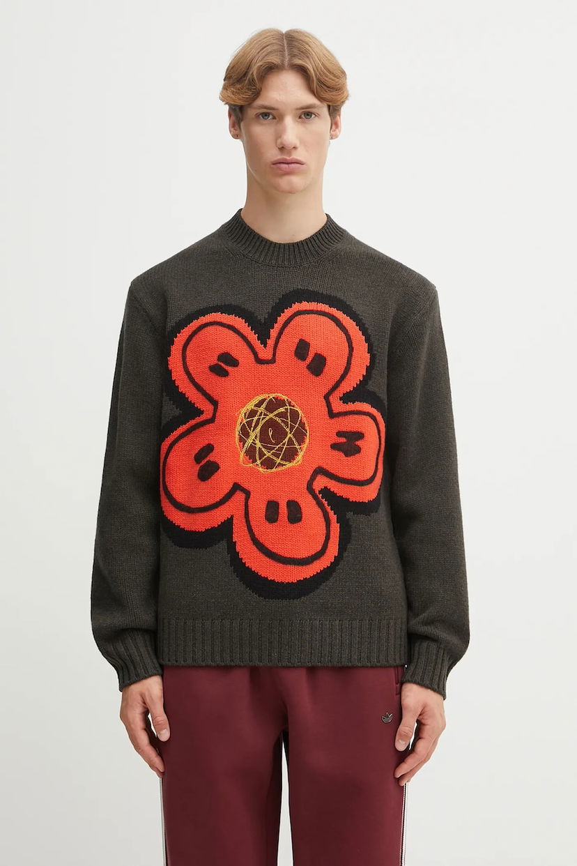 Sveter KENZO Kenzo RWS Futura Knit Jumper Zelené | FF65PU7413CK