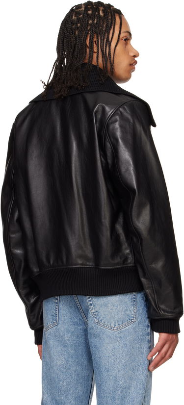 Bomber bunda OUR LEGACY Our Legacy Pharos Leather Bomber Jacket Čierna | M2259MM, 2