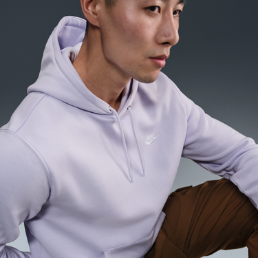 Mikina Nike Nike Club Fleece Hoodie Fialová | FN3859-538, 4