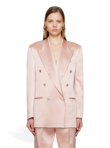 Kabáty Gucci Double-Breasted Blazer Ružová | 691279 ZAIMD