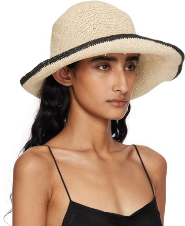 Klobúk TOTEME TOTEME Paper Straw Beach Hat Béžová | 253-WSH0027-FB0489, 3